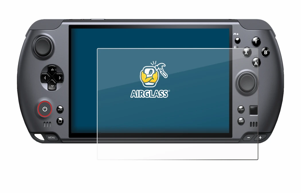 Abbildung des Geräts GPD Win 5 mit einer Vielzahl des Displayschutzes.