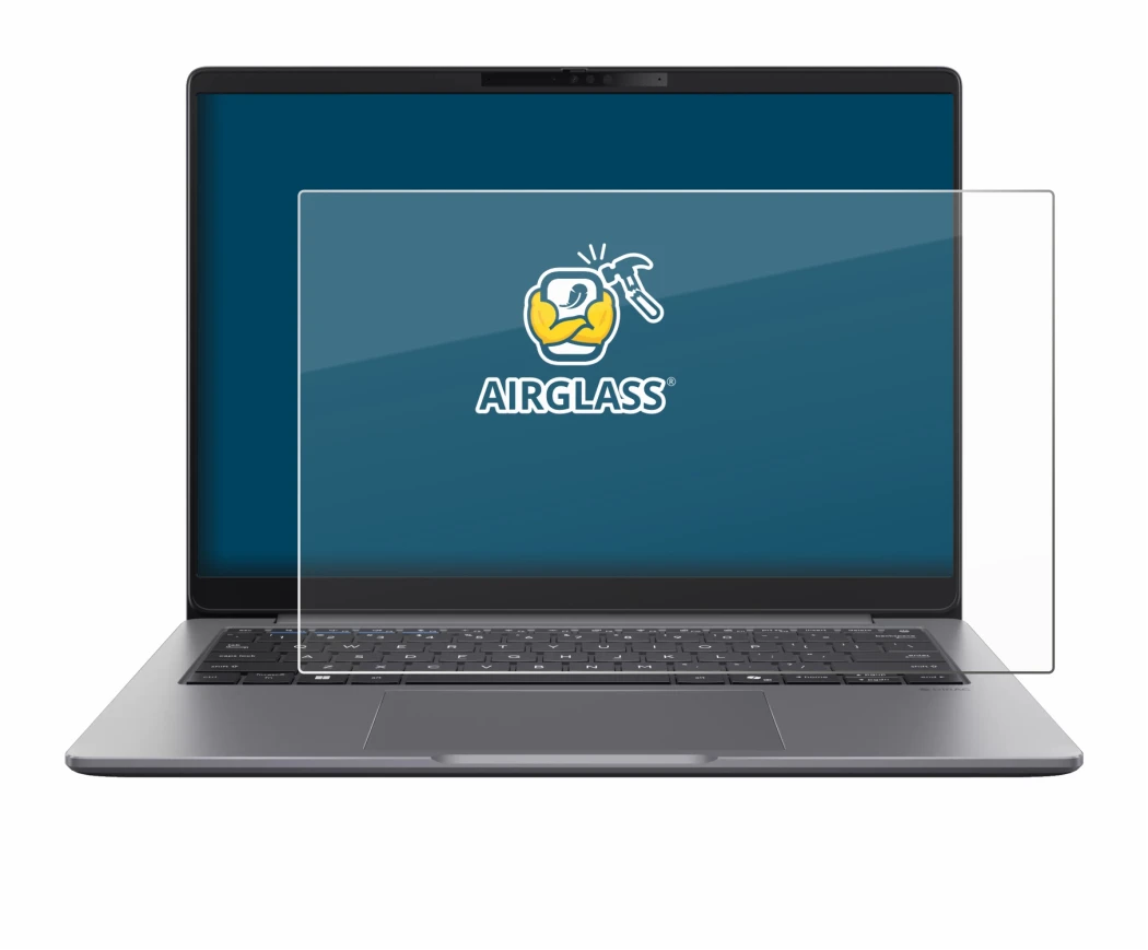 Abbildung des Geräts ASUS ExpertBook P5 G2 mit einer Vielzahl des Displayschutzes.