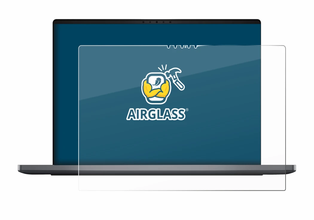 Abbildung des Geräts Dell XPS 14 DA14260 mit einer Vielzahl des Displayschutzes.