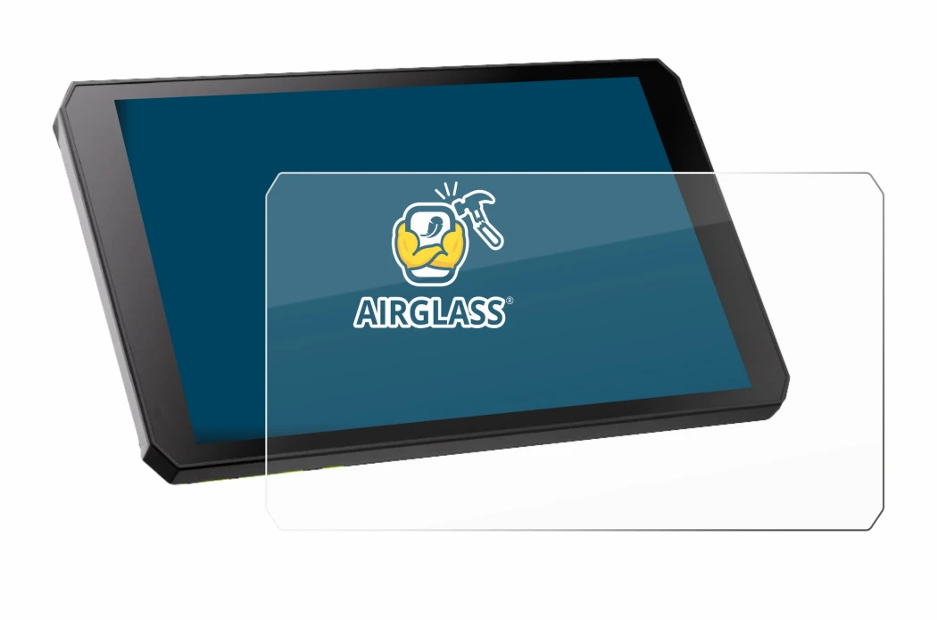 Abbildung des Geräts RiderNav R7M mit einer Vielzahl des Displayschutzes.