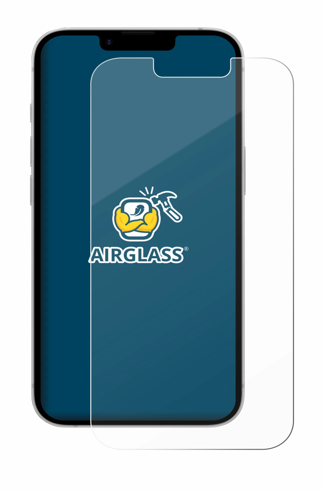 Abbildung des Geräts Apple iPhone 17e mit einer Vielzahl des Displayschutzes.