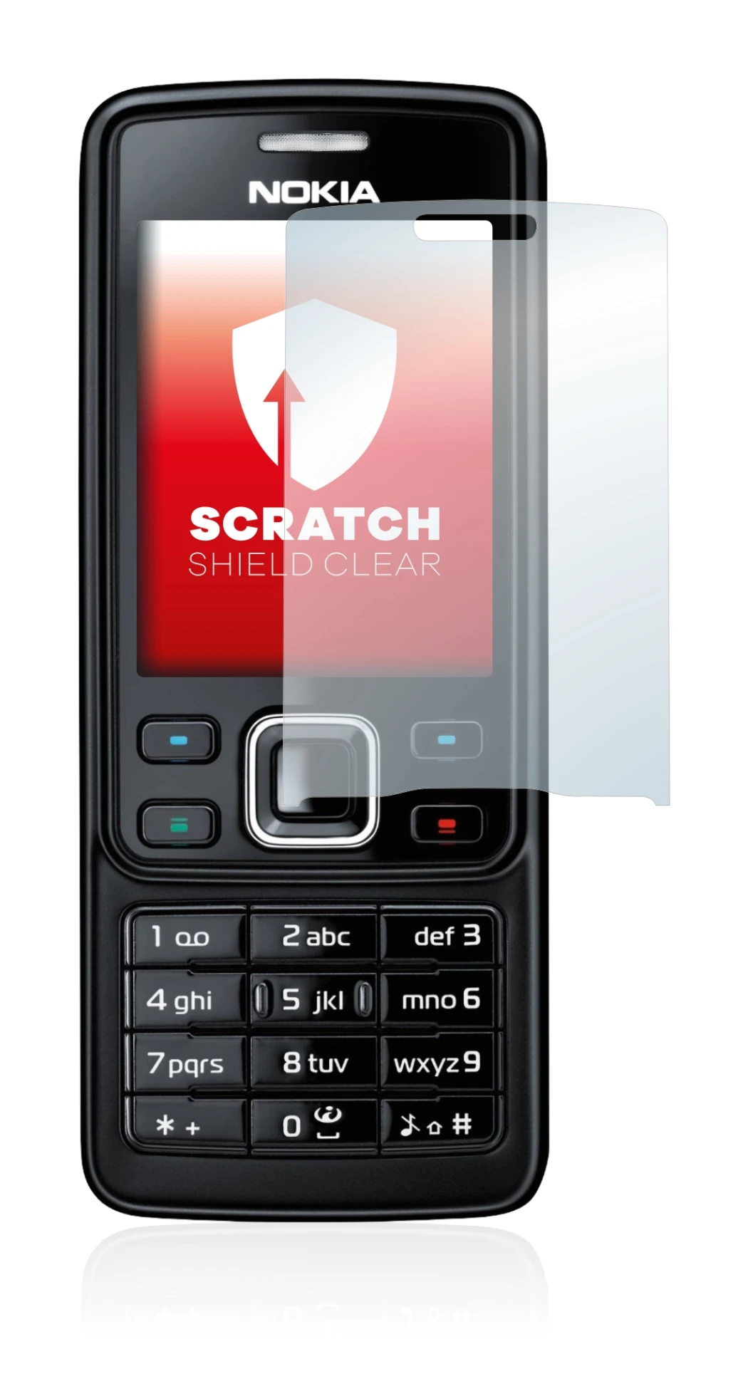 Abbildung des Geräts Nokia 6300 2007 mit einer Vielzahl des Displayschutzes.