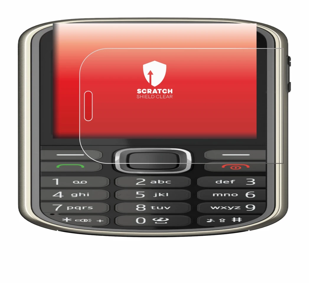 Abbildung des Geräts Nokia 3720 classic mit einer Vielzahl des Displayschutzes.