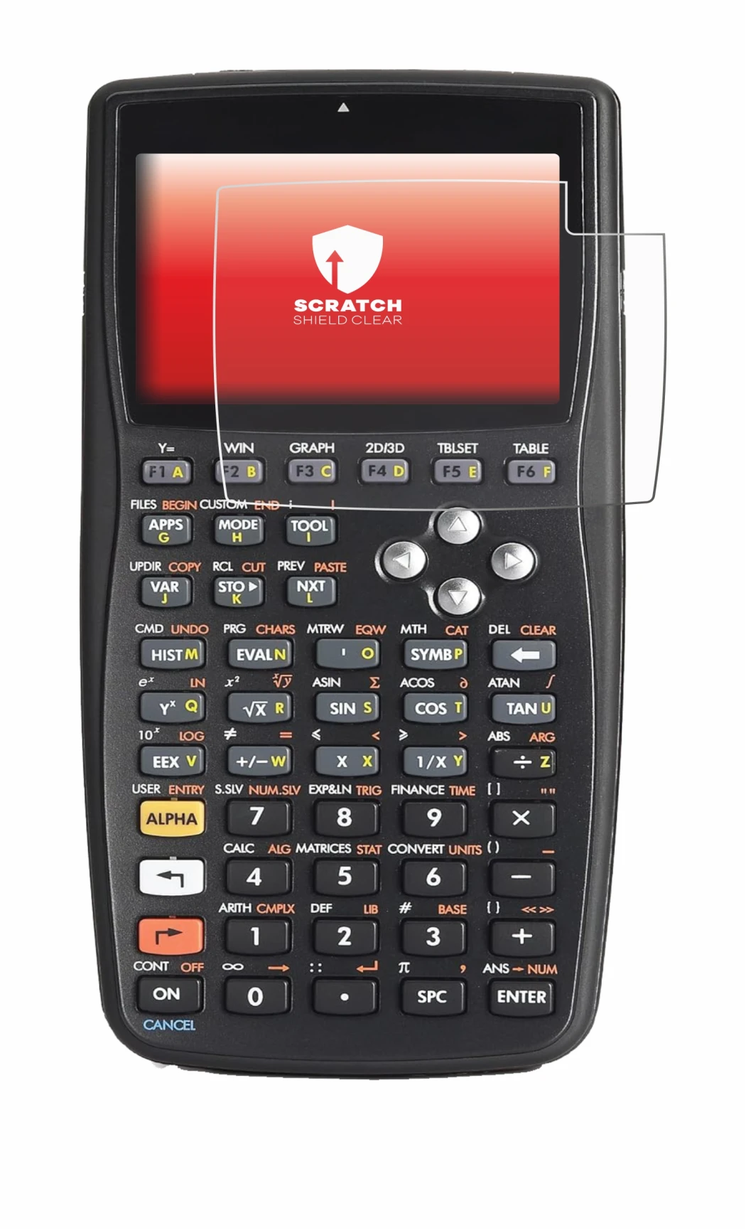 Abbildung des Geräts HP 50g F2229AA#UUZ mit einer Vielzahl des Displayschutzes.