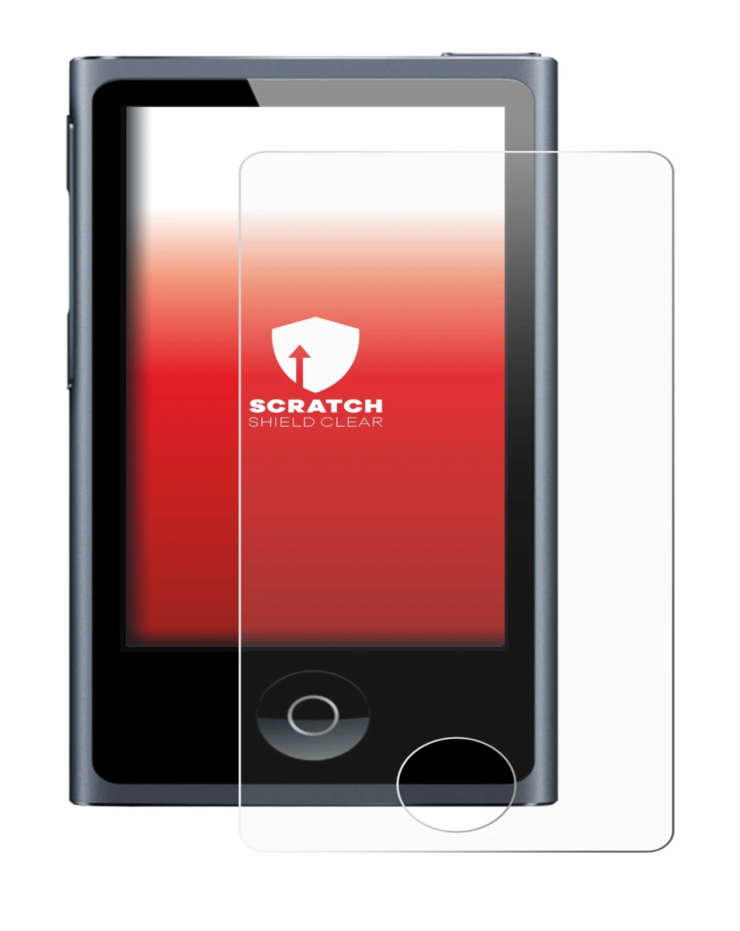 Abbildung des Geräts Apple iPod nano 2012 (7. Gen.) mit einer Vielzahl des Displayschutzes.