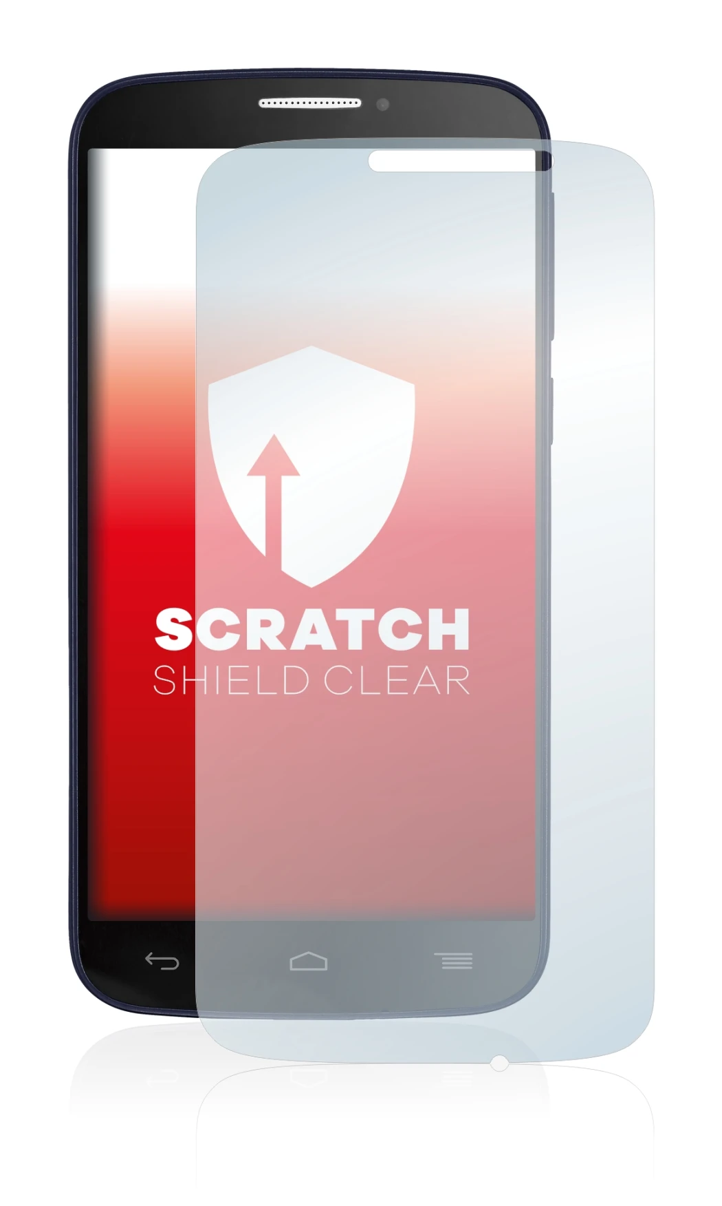 Abbildung des Geräts Alcatel One Touch Pop C7 7040E mit einer Vielzahl des Displayschutzes.