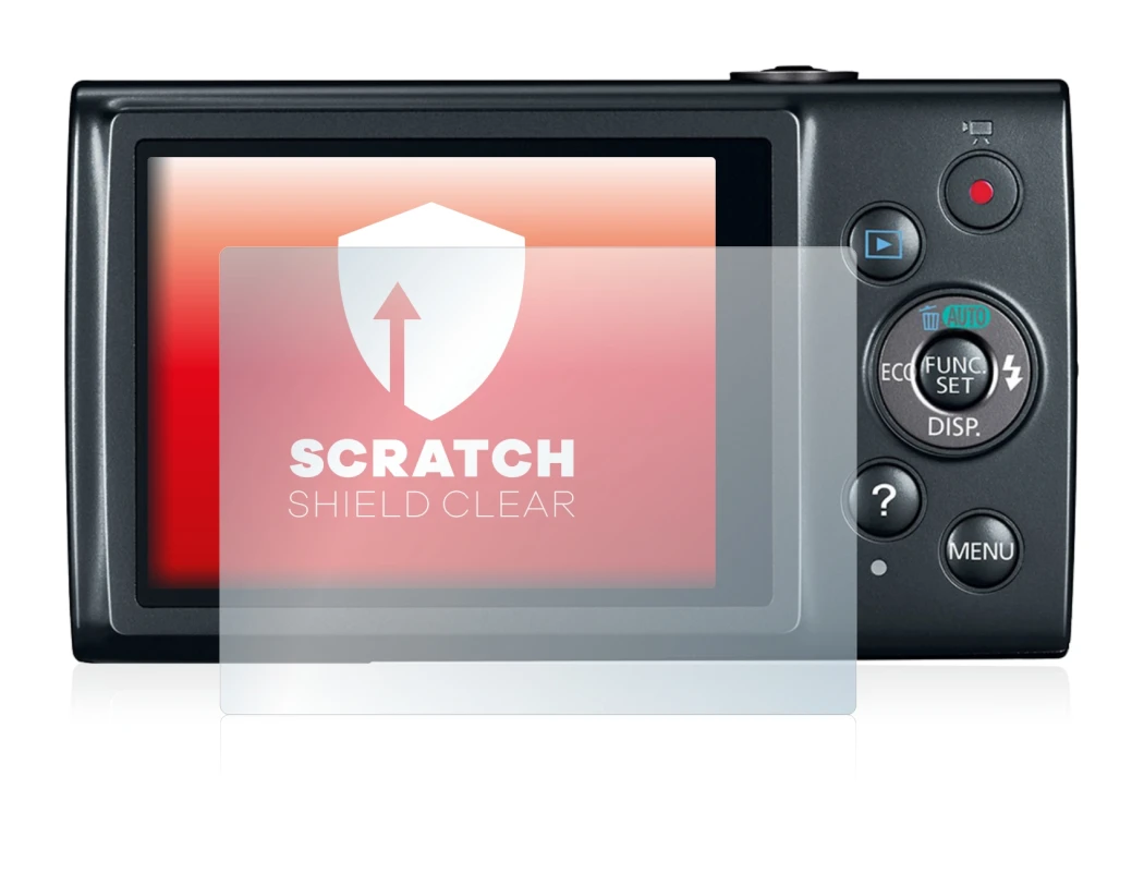 Abbildung des Geräts Canon IXUS 170 mit einer Vielzahl des Displayschutzes.
