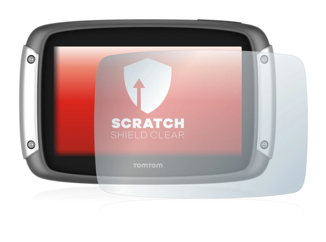 Abbildung des Geräts TomTom Rider 400 mit einer Vielzahl des Displayschutzes.