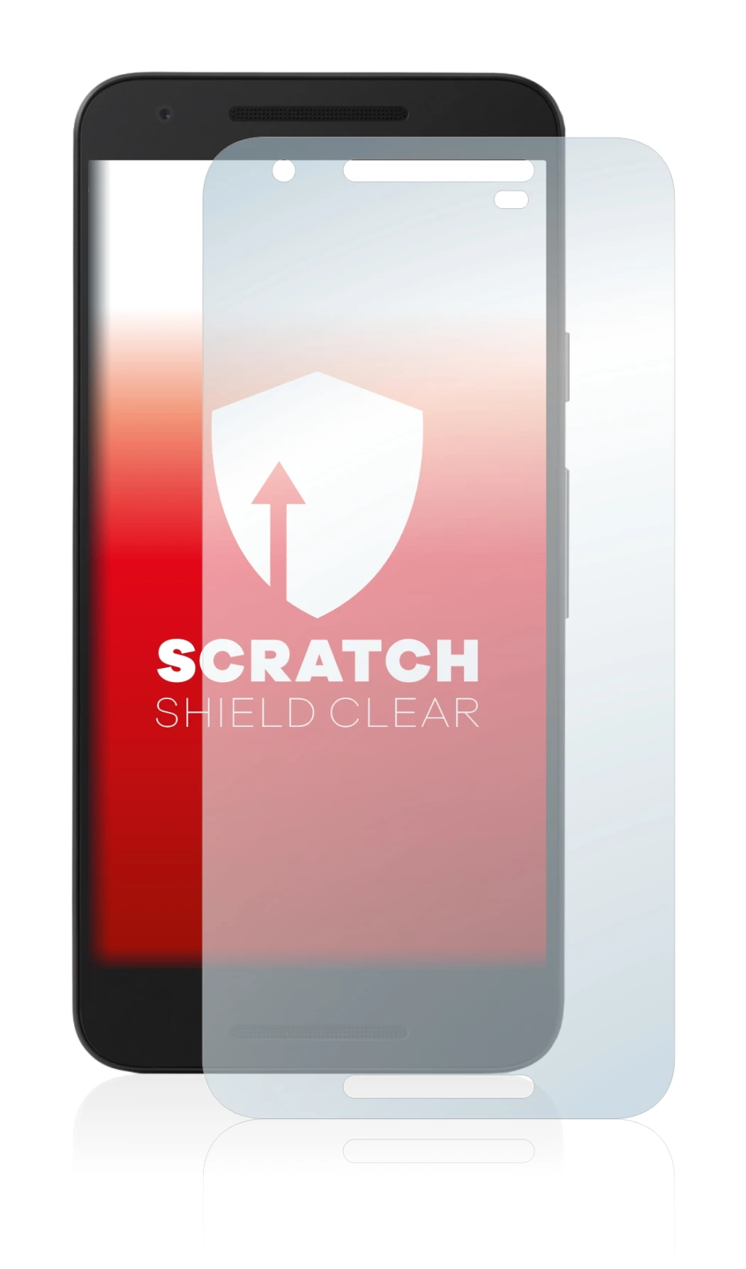 Abbildung des Geräts Google Nexus 5X mit einer Vielzahl des Displayschutzes.