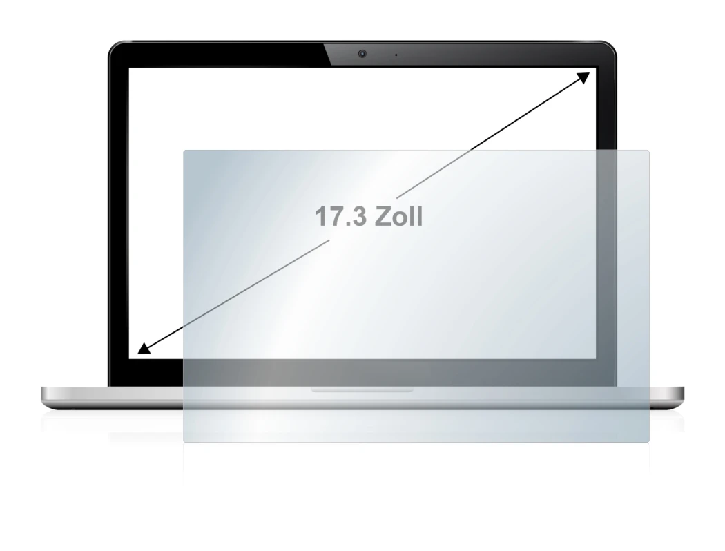 Abbildung des Geräts mit einer Vielzahl des Displayschutzes.