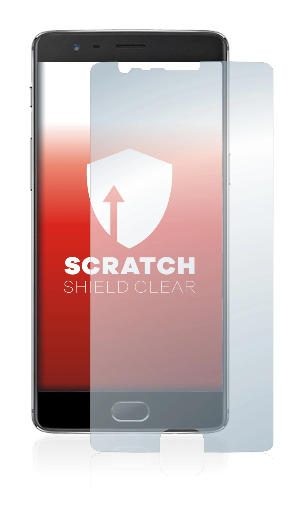 Abbildung des Geräts OnePlus 3 mit einer Vielzahl des Displayschutzes.