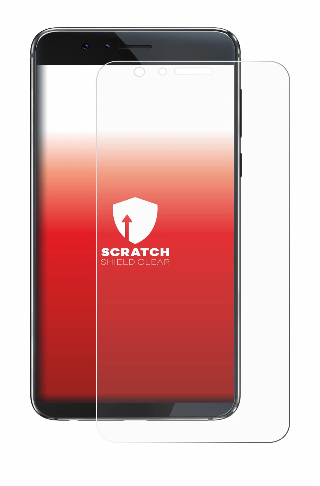 Abbildung des Geräts Honor 8 mit einer Vielzahl des Displayschutzes.