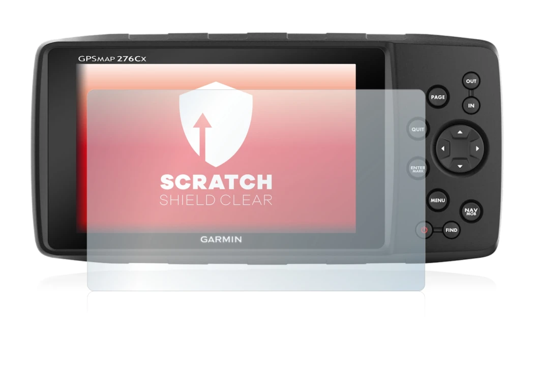 Abbildung des Geräts Garmin 276Cx mit einer Vielzahl des Displayschutzes.