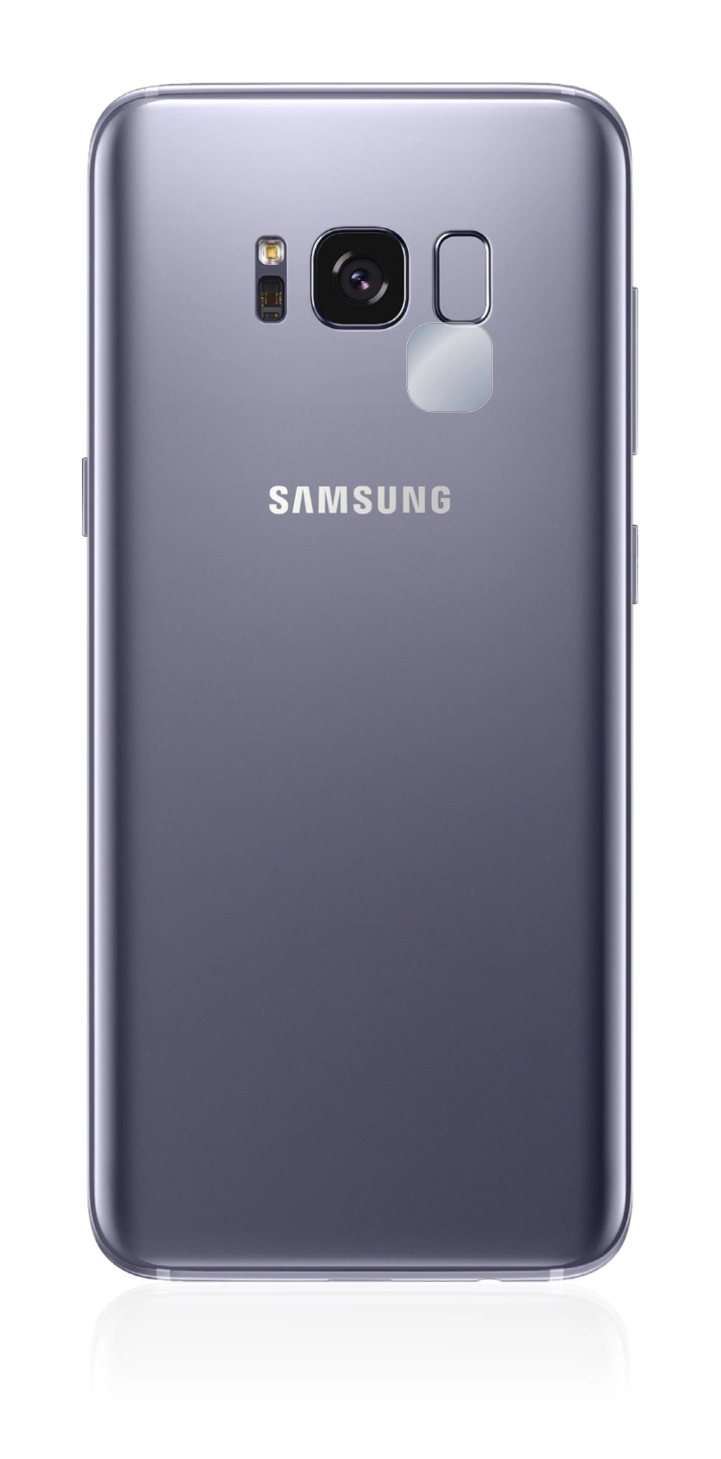 Abbildung des Geräts Samsung Galaxy S8 (NUR Kameraschutz) mit einer Vielzahl des Displayschutzes.