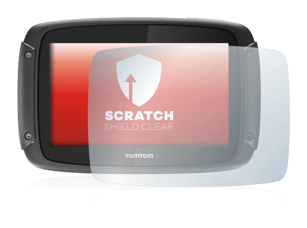 Abbildung des Geräts TomTom Rider 450 mit einer Vielzahl des Displayschutzes.