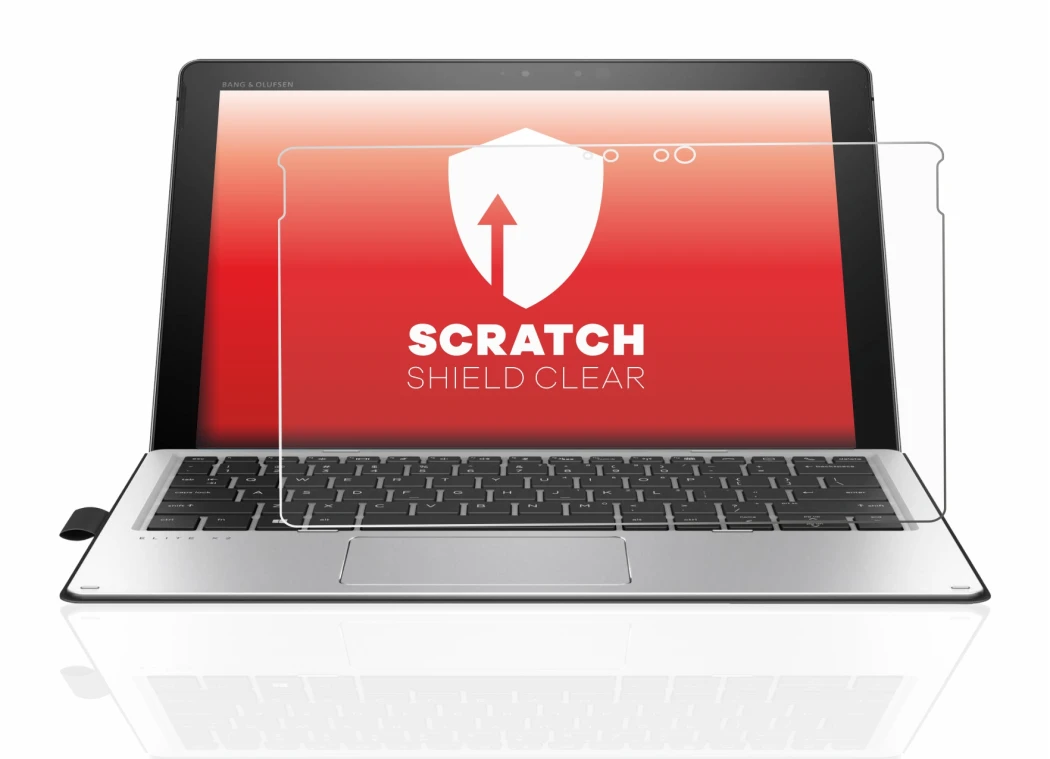 Abbildung des Geräts HP Elite x2 1012 G2 mit einer Vielzahl des Displayschutzes.