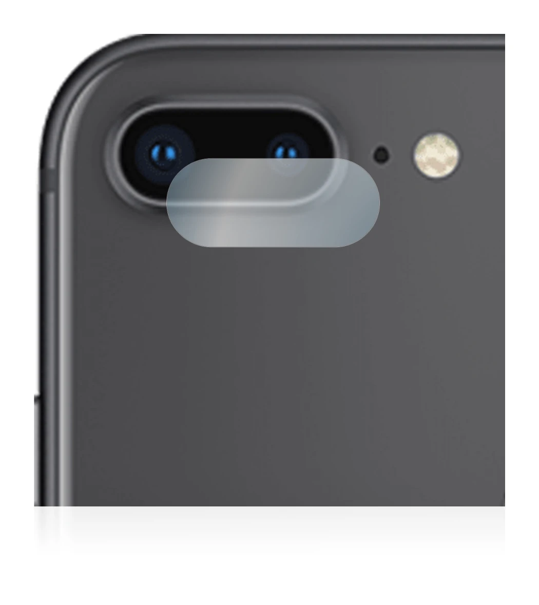 Abbildung des Geräts Apple iPhone 8 Plus (NUR Kameraschutz) mit einer Vielzahl des Displayschutzes.