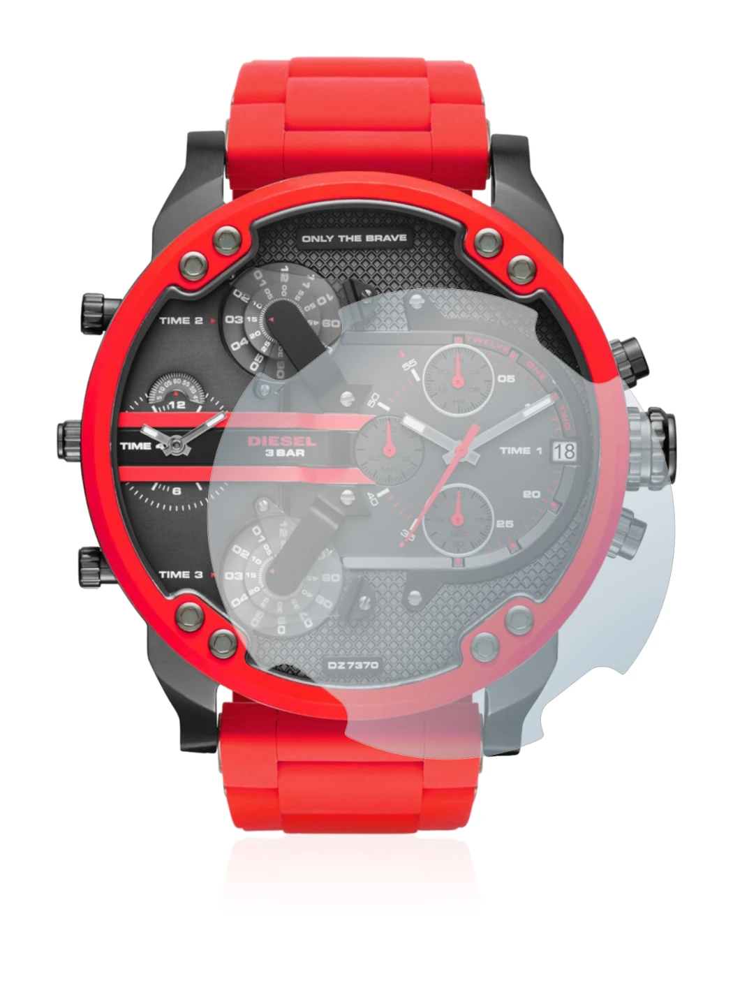 Abbildung des Geräts Diesel DZ7370 mit einer Vielzahl des Displayschutzes.