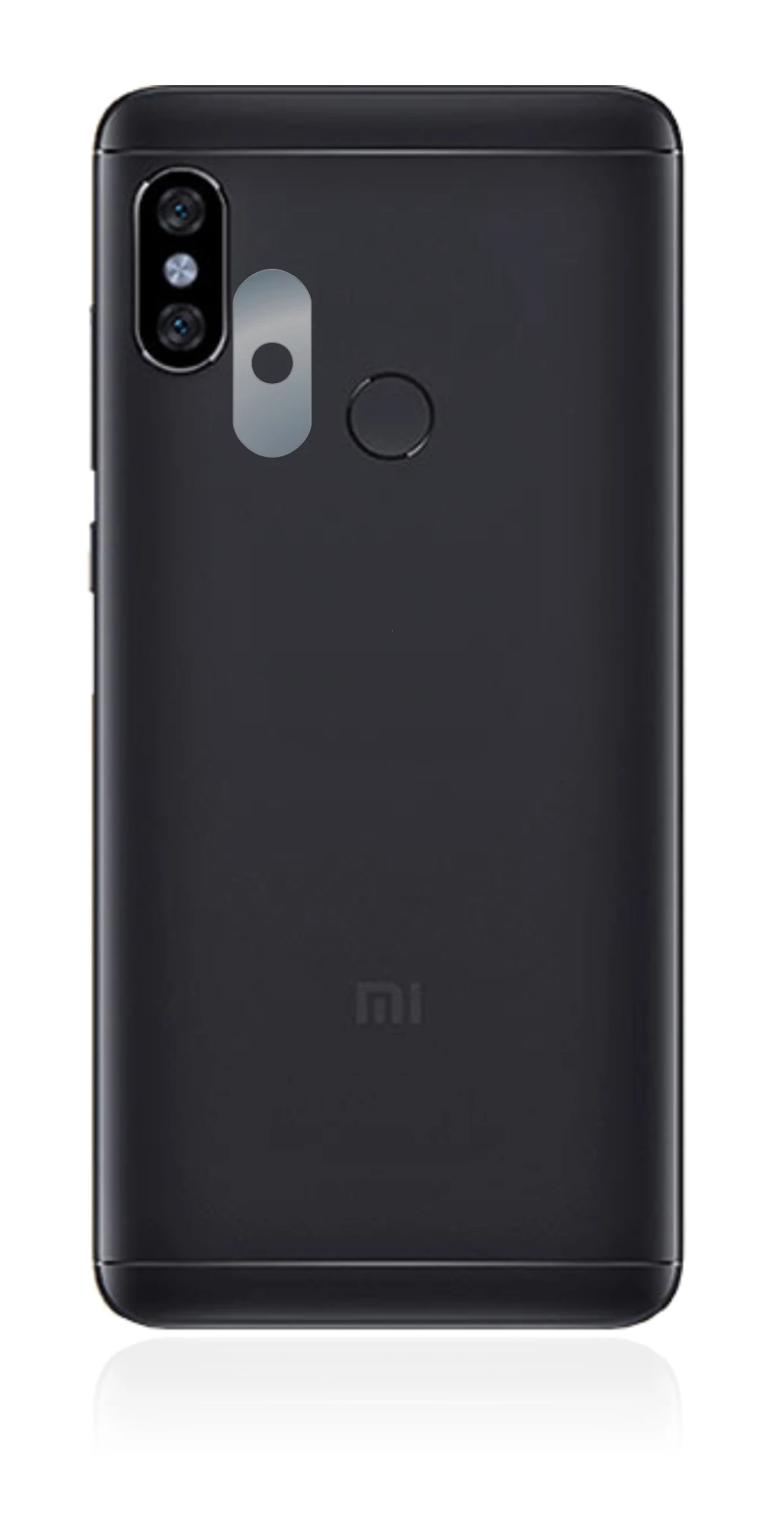 Abbildung des Geräts Xiaomi Redmi Note 5 (NUR Kameraschutz) mit einer Vielzahl des Displayschutzes.