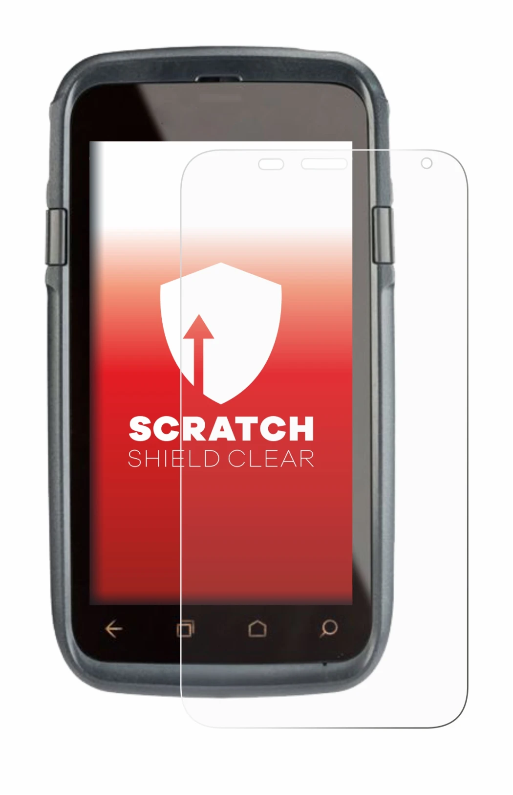 Abbildung des Geräts Honeywell Dolphin CT60 mit einer Vielzahl des Displayschutzes.