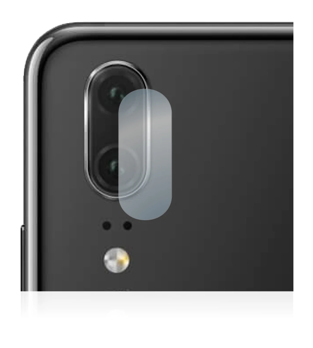 Abbildung des Geräts Huawei P20 (NUR Kameraschutz) mit einer Vielzahl des Displayschutzes.