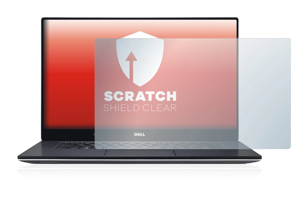 Abbildung des Geräts Dell XPS 15 9560 mit einer Vielzahl des Displayschutzes.