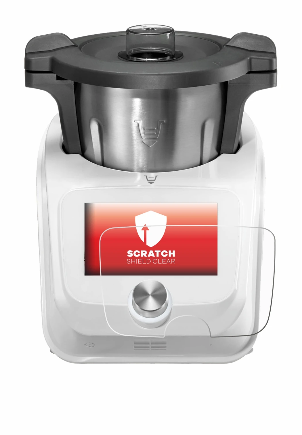 Abbildung des Geräts SilverCrest Monsieur Cuisine Connect mit einer Vielzahl des Displayschutzes.