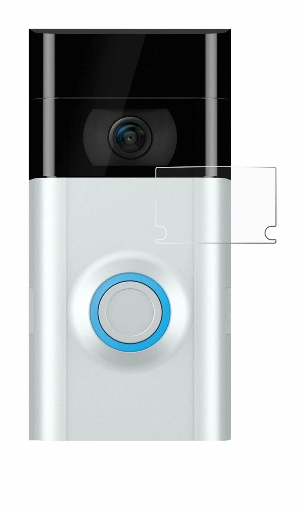 Abbildung des Geräts Ring Doorbell 2 (Linse) mit einer Vielzahl des Displayschutzes.