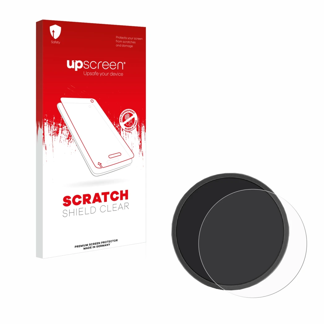 Vorderseite einer Produktverpackung mit dem Markenlogo upscreen. Daneben ist das Gerät Beeline Moto mit dem zugehörigen Displa