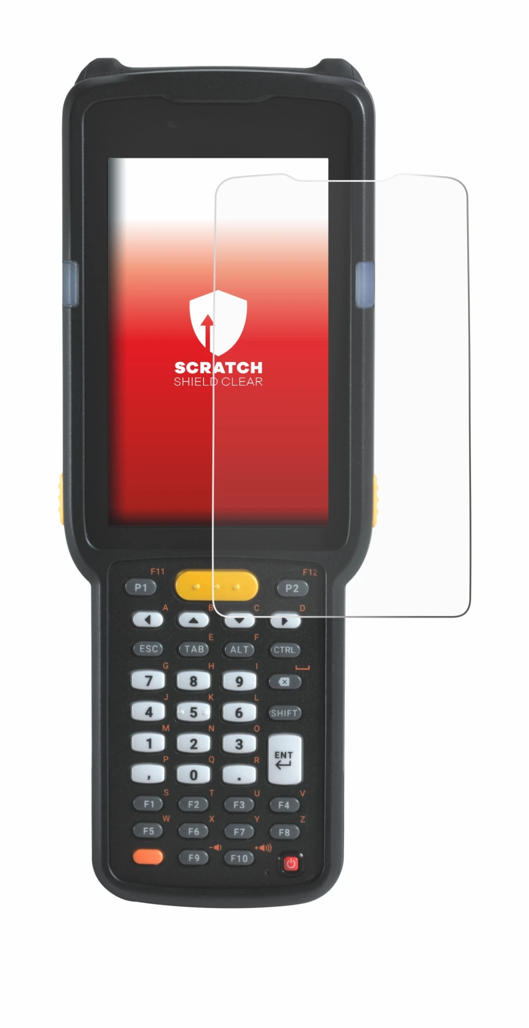 Abbildung des Geräts Zebra MC330 mit einer Vielzahl des Displayschutzes.