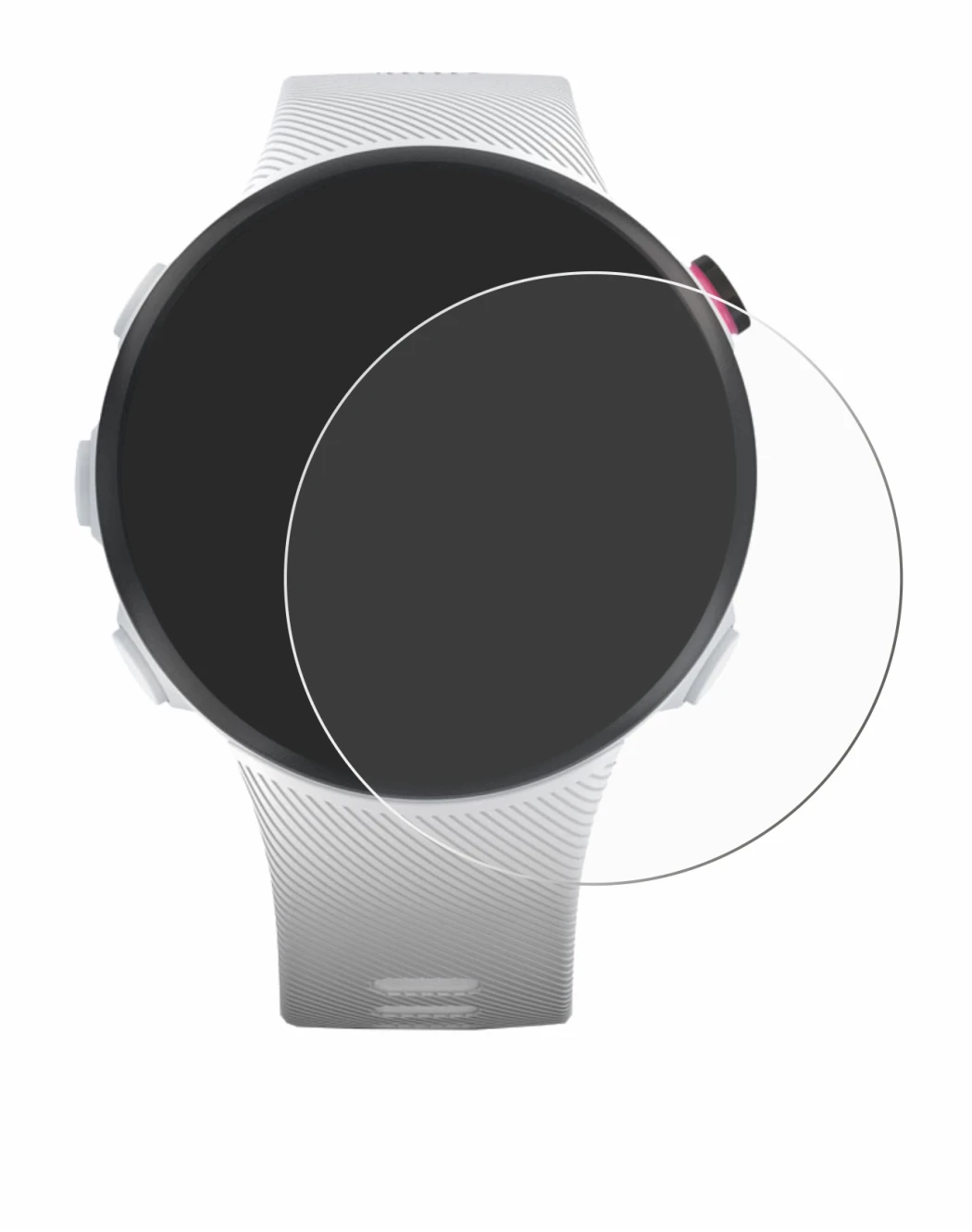 Abbildung des Geräts Garmin Forerunner 45S mit einer Vielzahl des Displayschutzes.