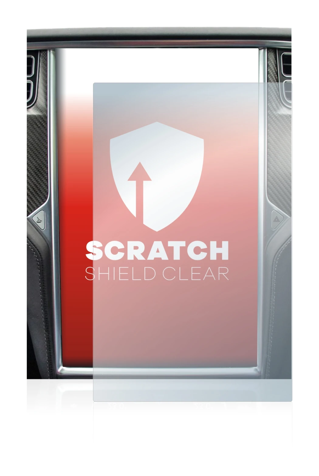 Abbildung des Geräts Tesla Model X mit einer Vielzahl des Displayschutzes.