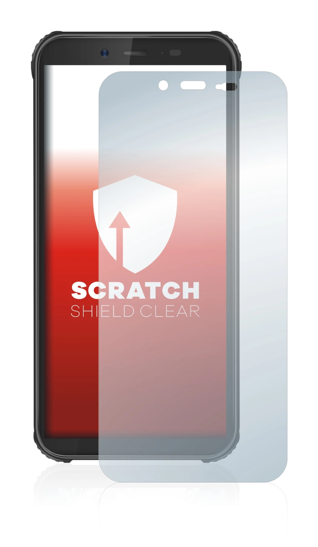 Abbildung des Geräts Blackview BV5500 mit einer Vielzahl des Displayschutzes.