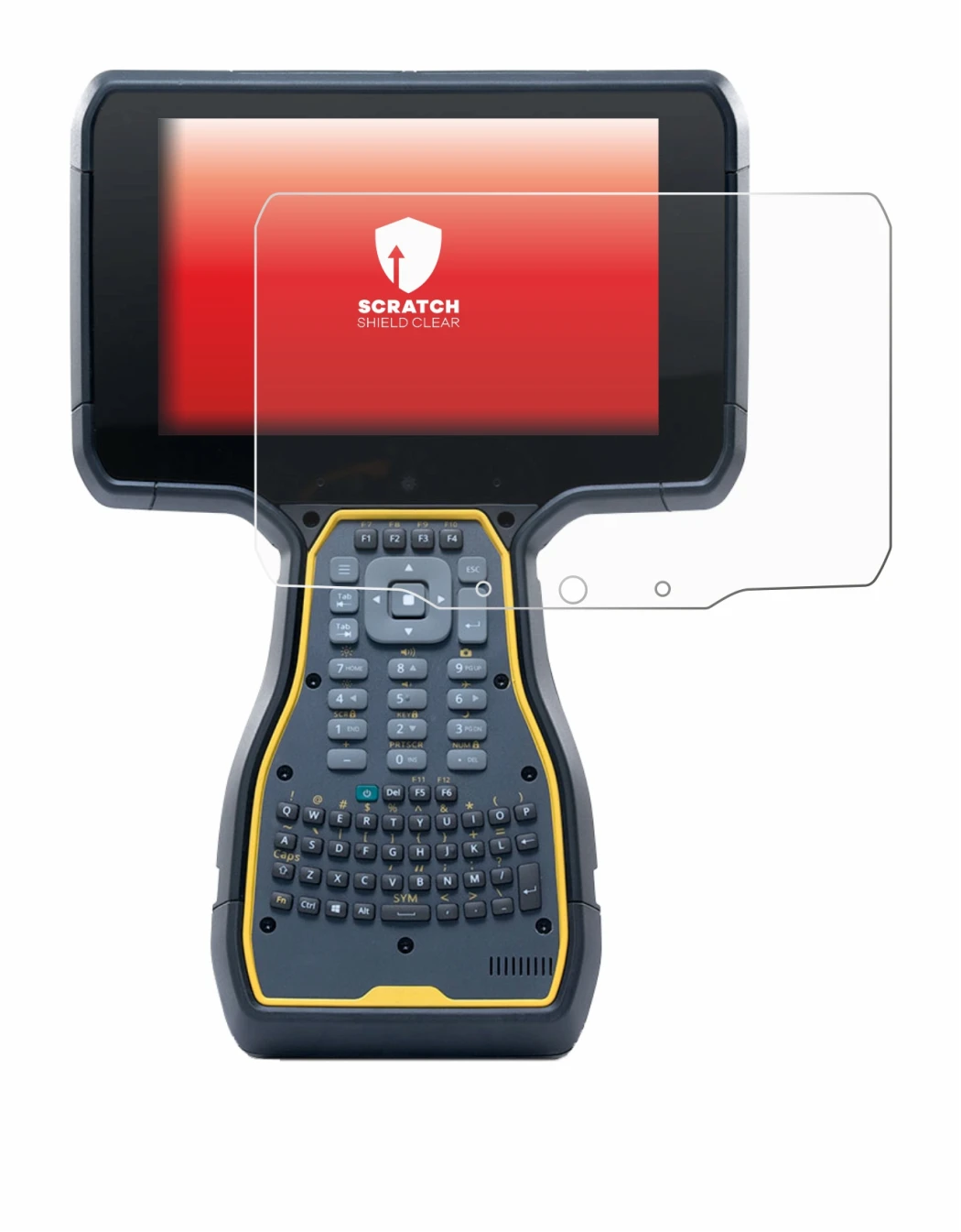 Abbildung des Geräts Trimble TSC7 Controller mit einer Vielzahl des Displayschutzes.