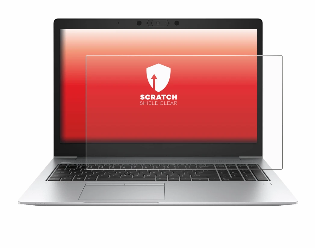 Abbildung des Geräts HP EliteBook 850 G6 mit einer Vielzahl des Displayschutzes.