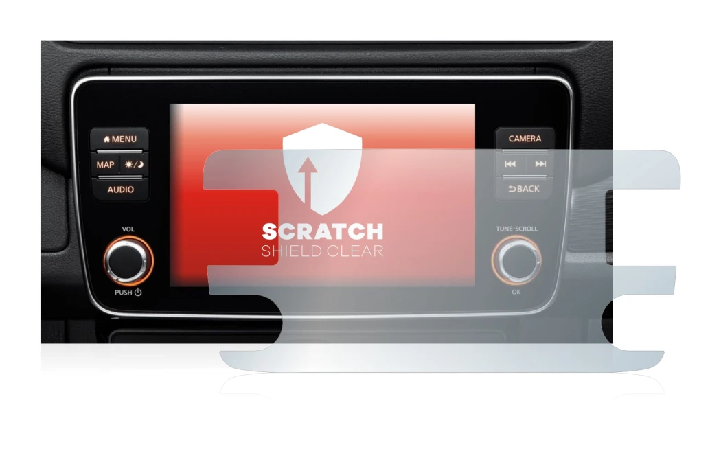 Abbildung des Geräts Nissan Leaf E Plus Infotainment System mit einer Vielzahl des Displayschutzes.