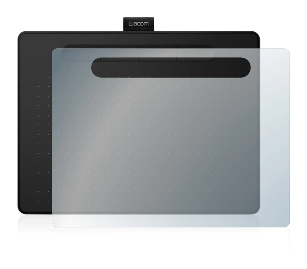 Abbildung des Geräts Wacom Intuos M mit einer Vielzahl des Displayschutzes.