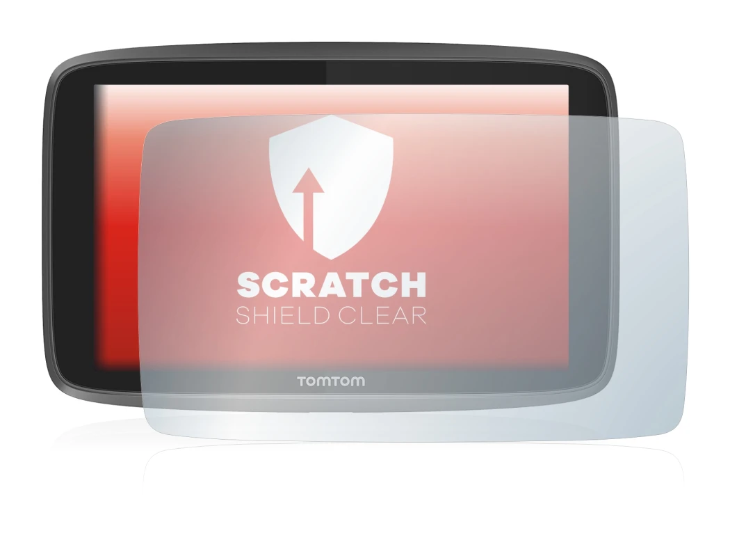 Abbildung des Geräts TomTom Go Professional 6250 mit einer Vielzahl des Displayschutzes.