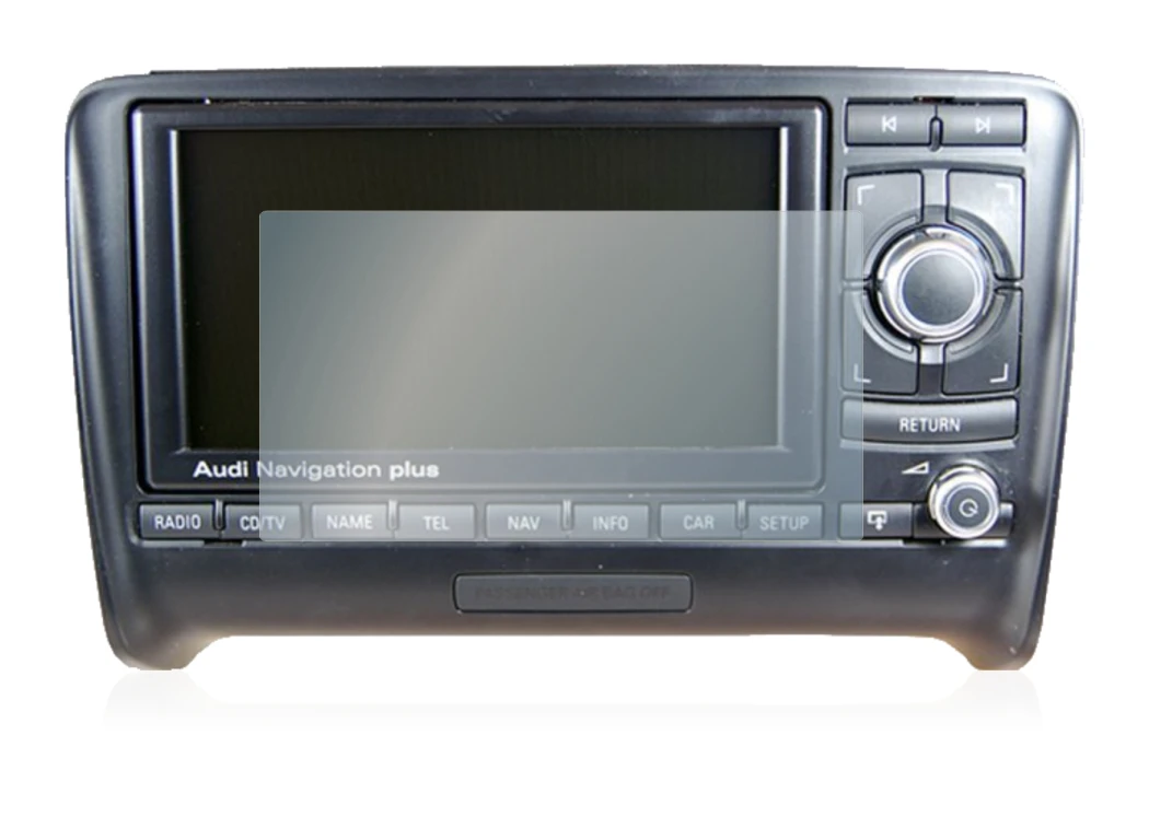 Abbildung des Geräts Audi A4 8E 2004-2009 RNS-E mit einer Vielzahl des Displayschutzes.