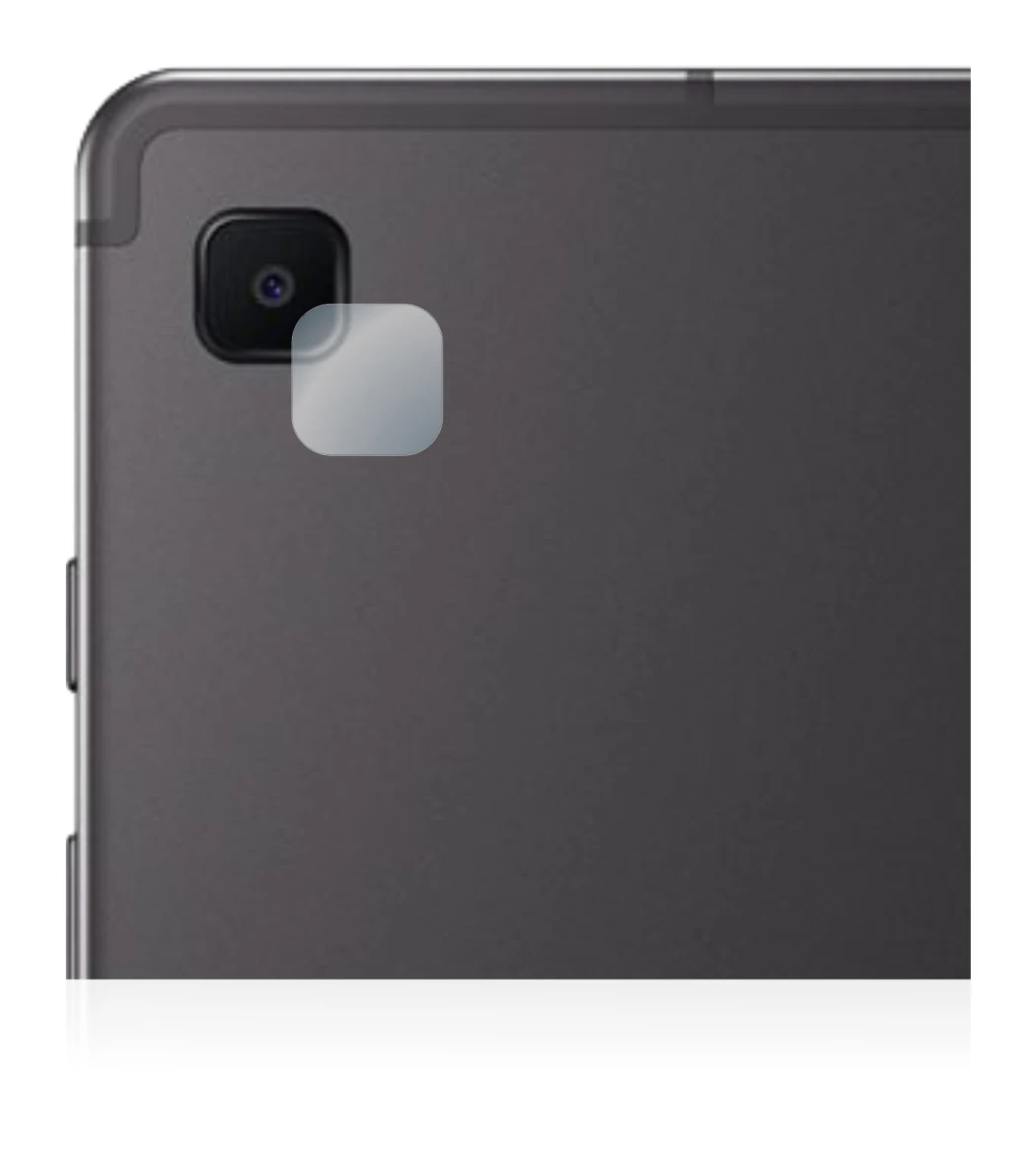 Abbildung des Geräts Samsung Galaxy Tab S6 Lite 2020 (NUR Kameraschutz) mit einer Vielzahl des Displayschutzes.