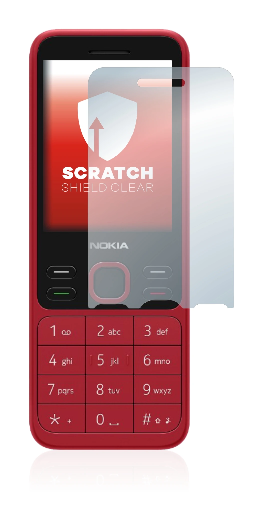 Abbildung des Geräts Nokia 150 2020 mit einer Vielzahl des Displayschutzes.