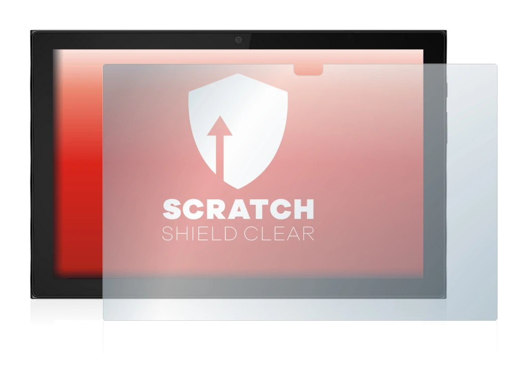 Abbildung des Geräts Lenovo IdeaPad Duet 3i (im Querformat) mit einer Vielzahl des Displayschutzes.