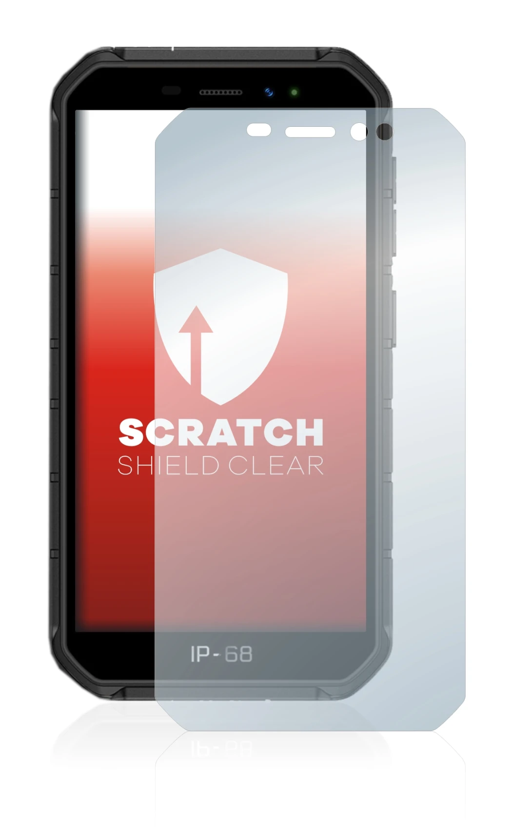 Abbildung des Geräts Ulefone Armor X7 Pro mit einer Vielzahl des Displayschutzes.