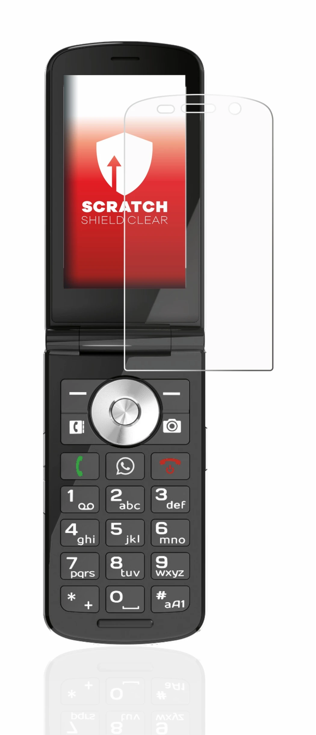 Abbildung des Geräts Emporia TOUCHsmart mit einer Vielzahl des Displayschutzes.