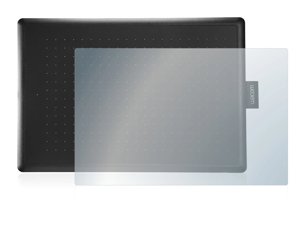 Abbildung des Geräts Wacom One Medium mit einer Vielzahl des Displayschutzes.