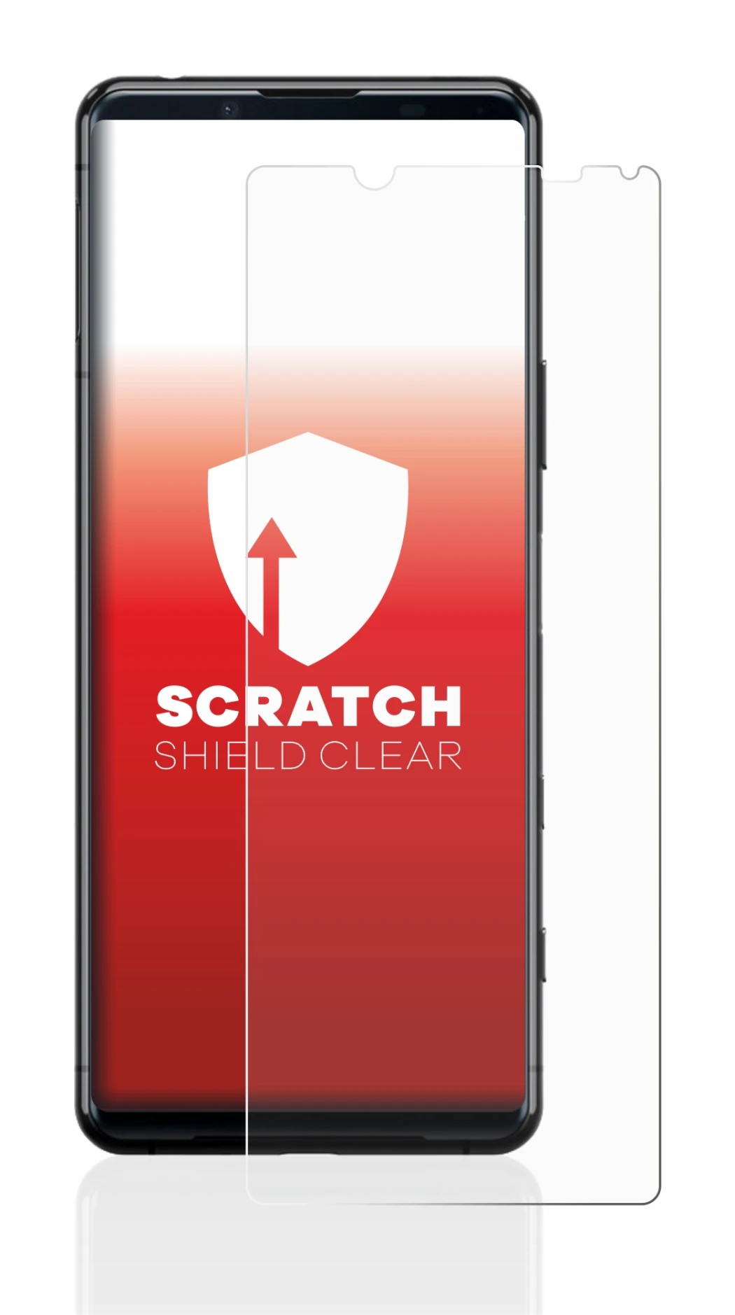 Abbildung des Geräts Sony Xperia 5 II mit einer Vielzahl des Displayschutzes.