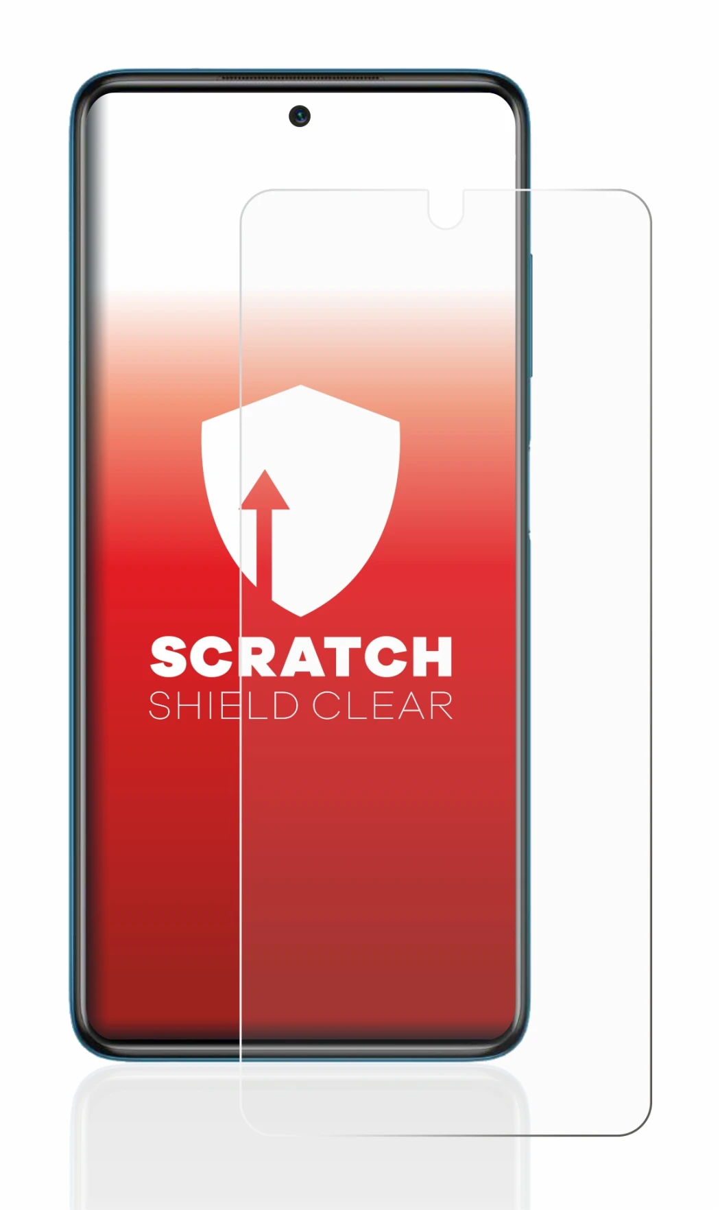 Abbildung des Geräts Xiaomi Poco X3 NFC mit einer Vielzahl des Displayschutzes.