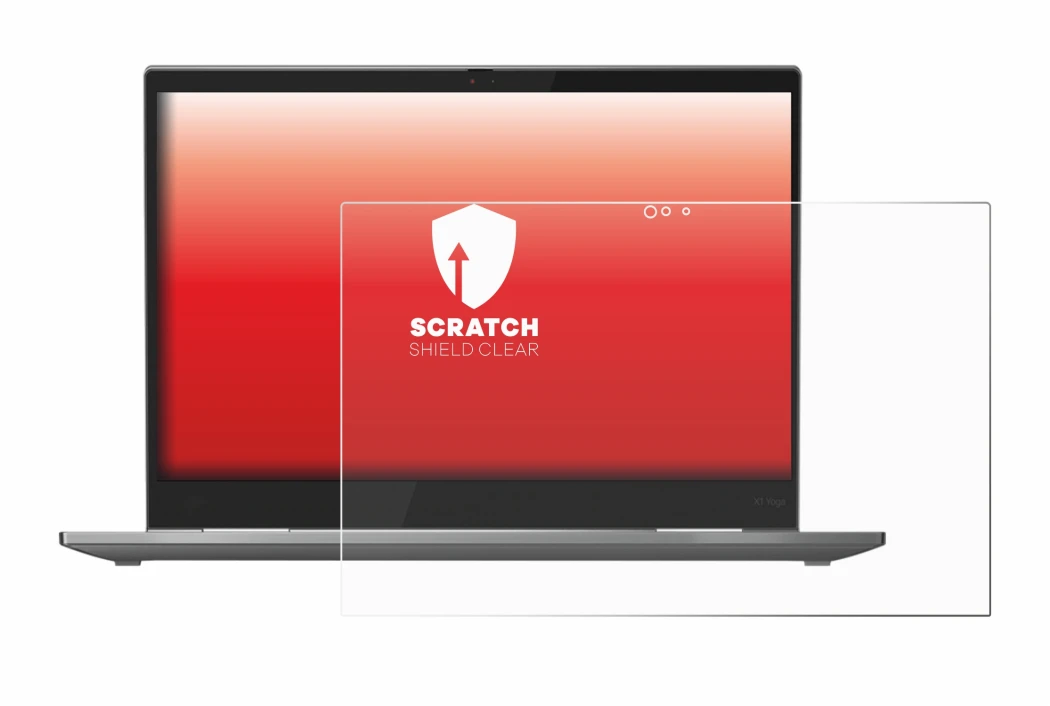 Abbildung des Geräts Lenovo ThinkPad X1 Yoga (5. Gen.) mit einer Vielzahl des Displayschutzes.