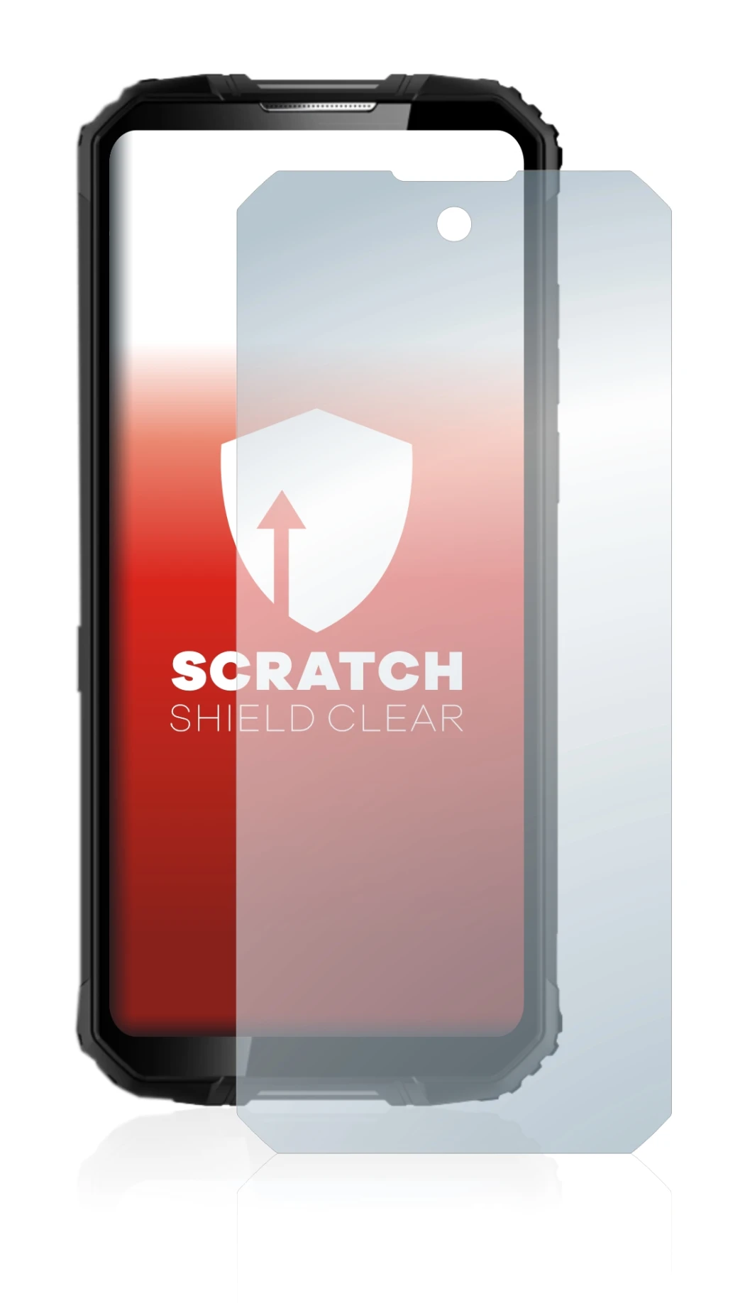 Abbildung des Geräts Oukitel WP10 5G mit einer Vielzahl des Displayschutzes.