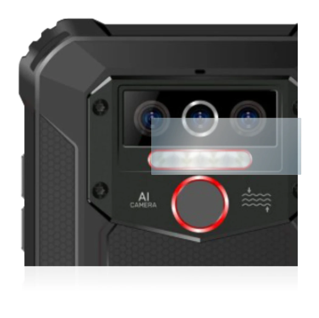 Abbildung des Geräts Oukitel WP5 Pro (NUR Kameraschutz) mit einer Vielzahl des Displayschutzes.